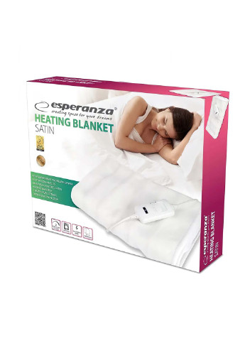 Ковдра з підігрівом Heating Blanket Satin EHB002 8542 Білий 61967 Esperanza (255365971)