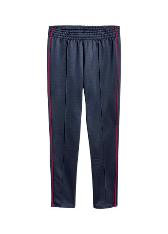 Темно-синие спортивные демисезонные зауженные брюки H&M