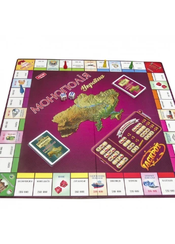 Дитяча настільна гра "Монополія Україна" 34 см No Brand (254456147)