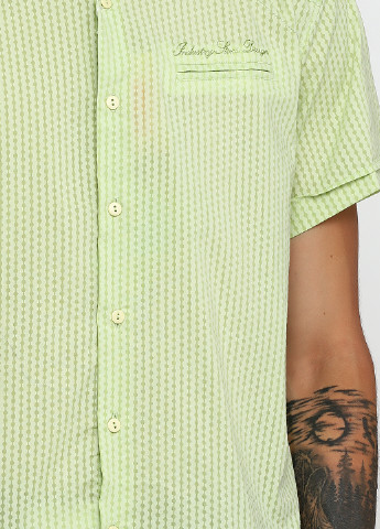 Салатовая кэжуал рубашка с геометрическим узором ANG