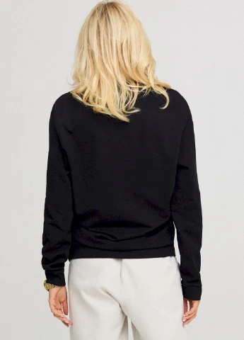 Черный світшот жіночий oversize /no flis/ YAPPI (254658605)