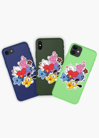 Чохол силіконовий Apple Iphone Xs БТС (BTS) (8938-1166) MobiPrint (219347405)