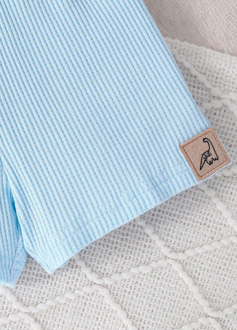 Блакитна всесезон піжама (футболка, шорти) футболка + шорти SHEIN