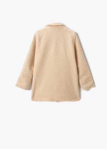 Светло-бежевое демисезонное Пальто двубортное KOTON