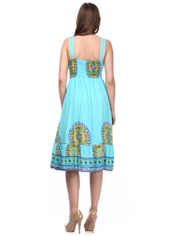 Летний женский сарафан Hao Qi Er с орнаментом