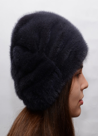 Жіноча норкова зимова шапка кубанка Меховой Стиль коса (203038786)