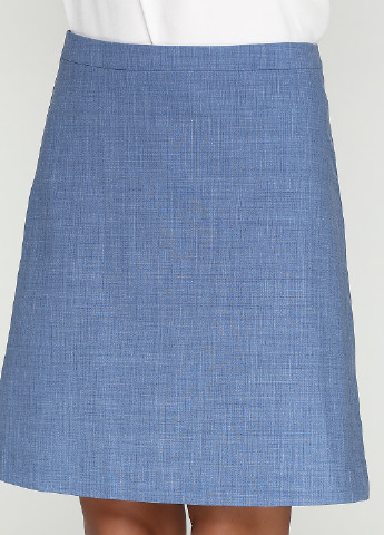 Голубая кэжуал однотонная юбка Karen by Simonsen мини