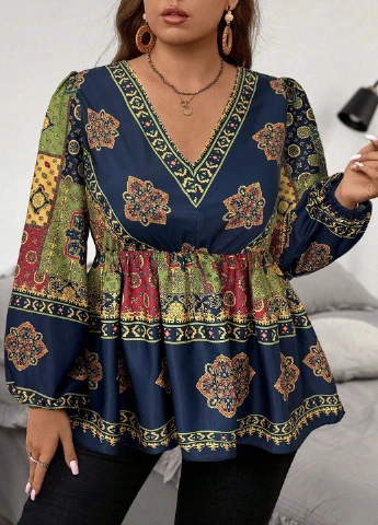 Комбінована блуза SHEIN