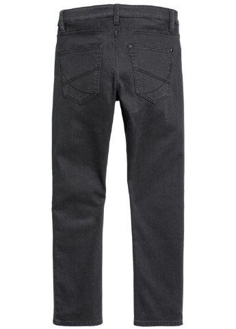 Черные демисезонные зауженные джинсы H&M