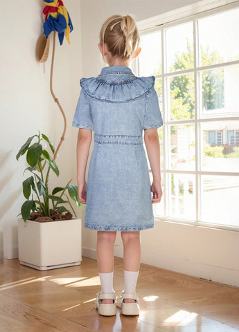 Блакитна сукня SHEIN (329912732)