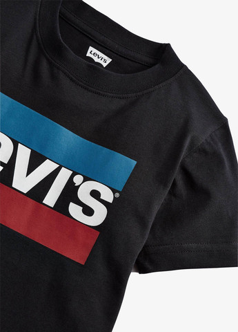 Черная летняя футболка Levi's