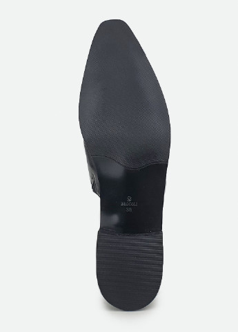 Черные стильные мюли с закрытым носком на низком каблуке 41 Brocoli