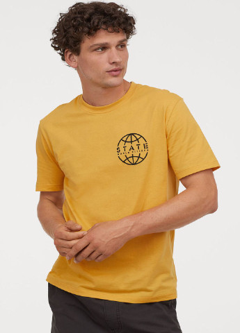 Желтая футболка H&M