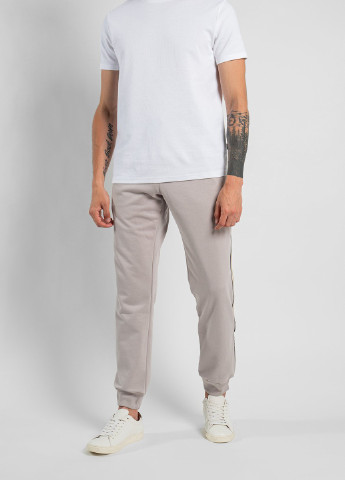 Сірий спортивний штани з брендованими лампасами Gucci (251250179)