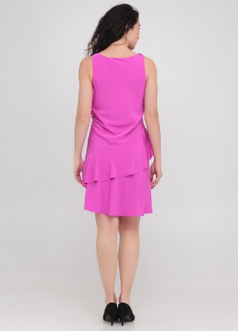 Фуксиновое (цвета Фуксия) кэжуал платье клеш Ralph Lauren однотонное