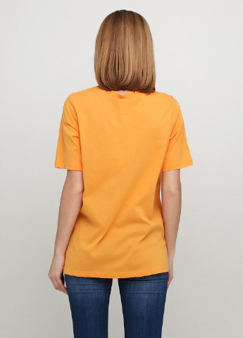 Оранжевая летняя футболка Imitz