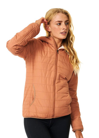 Коричневая демисезонная куртка Rip Curl Anti-Series Anoeta