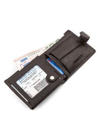 Чоловічий шкіряний гаманець 11,5х9,5х2,5 см st leather (252128246)