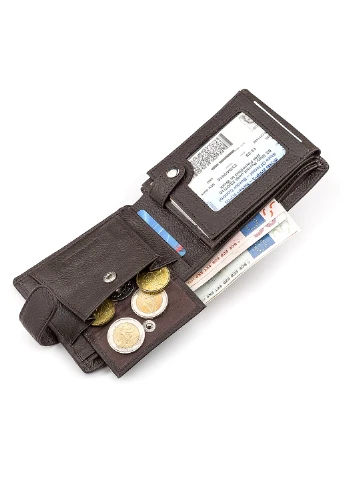 Чоловічий шкіряний гаманець 11,5х9,5х2,5 см st leather (252128246)
