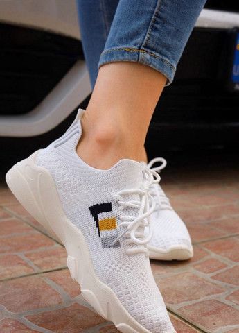 Белые летние женские кроссовки M&S