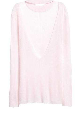 Светло-розовый демисезонный свитер H&M