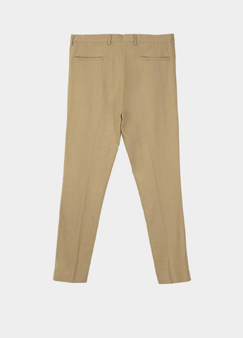 Темно-бежевые кэжуал демисезонные зауженные брюки Piazza Italia