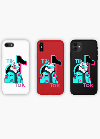 Чехол силиконовый Apple Iphone 7 Волк Тик Ток (Wolf TikTok) (17361-1645) MobiPrint (219517759)