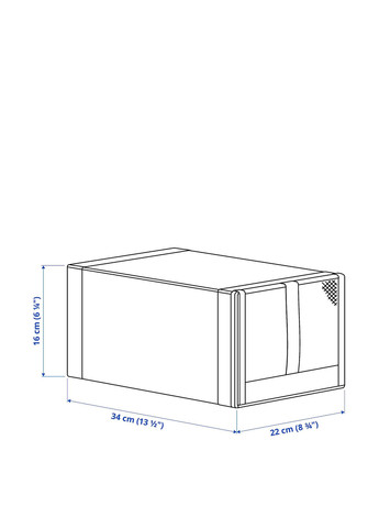 Органайзер для взуття, 22x34x16 см (4 шт.) IKEA (266989010)