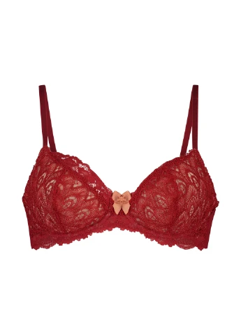 Червоний бюстгальтер Hunkemoller без кісточок поліамід