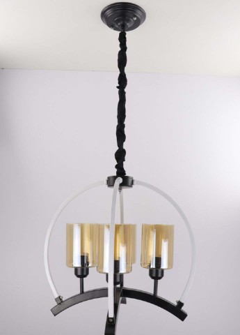 Люстра стельова підвісна в стилі LOFT (лофт) 048/4 Чорний 55х47х47 см. Handmade (234537489)