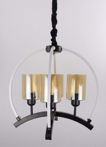 Люстра стельова підвісна в стилі LOFT (лофт) 048/4 Чорний 55х47х47 см. Handmade (234537489)