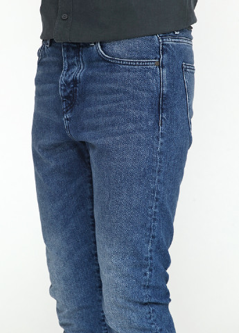 Синие демисезонные со средней талией джинсы Cos