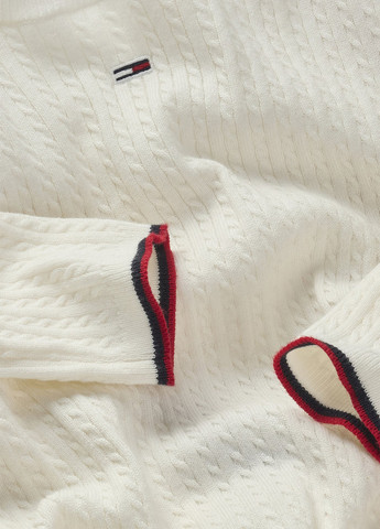 Білий кежуал сукня Tommy Jeans однотонна