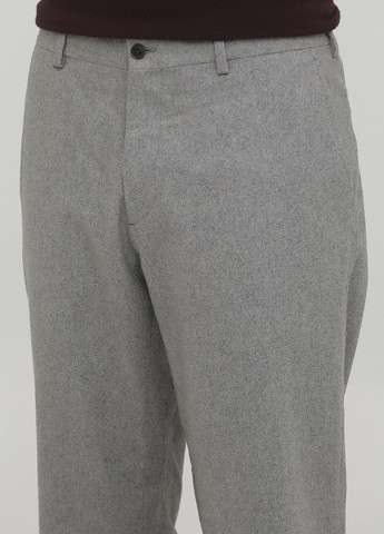 Серые классические демисезонные прямые брюки Ralph Lauren