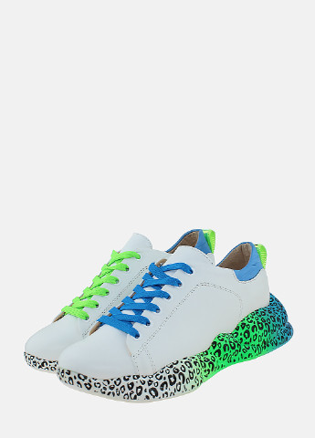 Белые осенние женские кроссовки Eleni