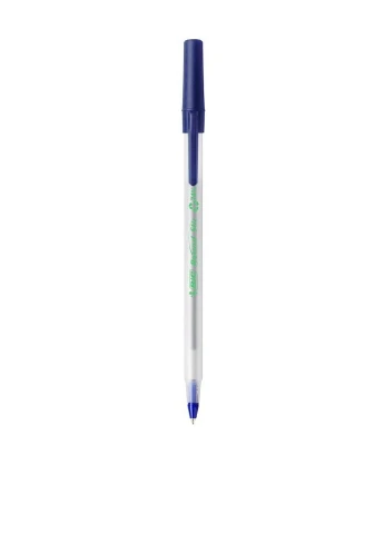 Набір кулькових ручок Round Stic ECOlutions Синій Bic (230823459)