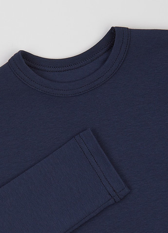 Темно-синий демисезонный кэжуал лонгслив ArDoMi однотонный