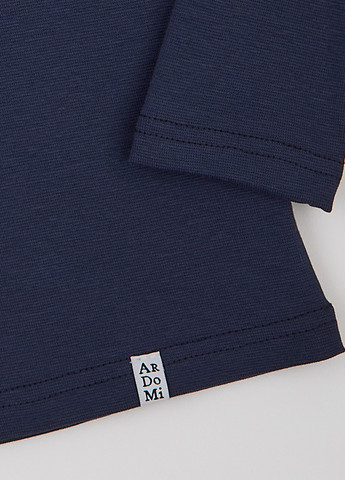 Темно-синий демисезонный кэжуал лонгслив ArDoMi однотонный