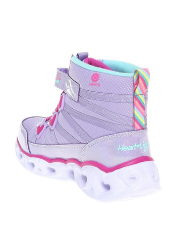 Светло-фиолетовые кэжуал зимние ботинки Skechers