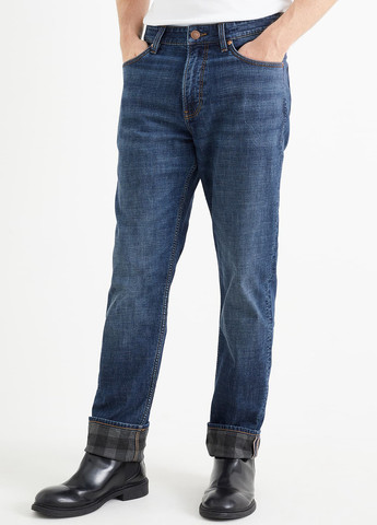 Синие демисезонные регюлар фит джинсы C&A