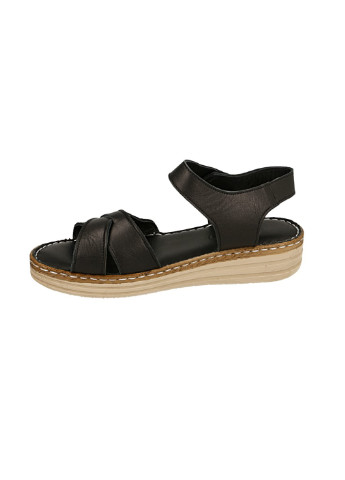 Черные босоножки Lonza без застежки