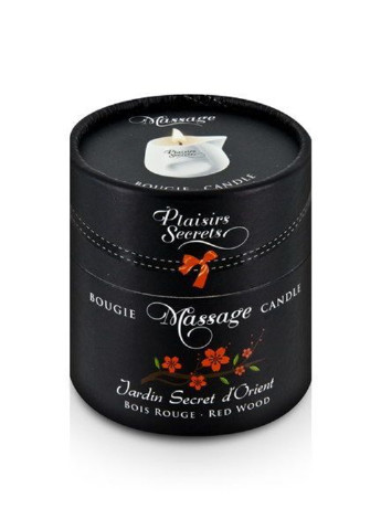 Массажная свеча Red Wood (80 мл) Plaisirs Secrets (252383304)