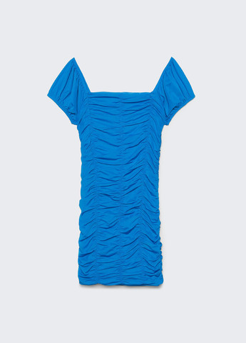 Синее кэжуал платье Stradivarius однотонное