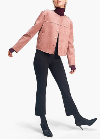 Розовая демисезонная куртка Stradivarius