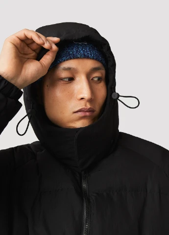 Черный зимний Пуховик Lacoste