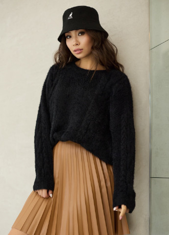 Коричневая кэжуал однотонная юбка ST-Seventeen