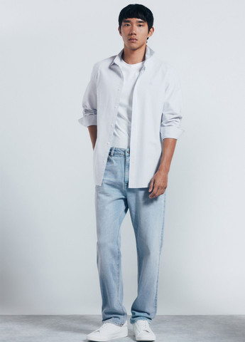 Голубой классическая, кэжуал рубашка в полоску Springfield