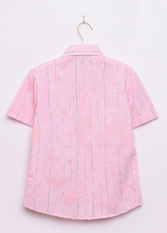 Розовая классическая рубашка в клетку Let's Shop