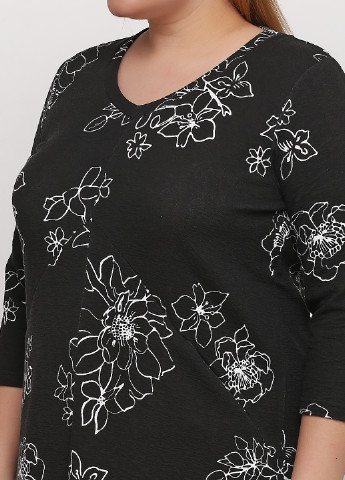 Темно-серое кэжуал платье Ciso с цветочным принтом