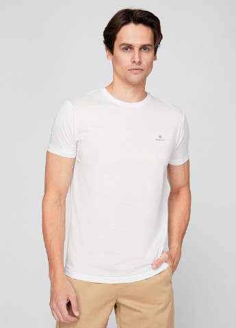 Біла футболка Gant